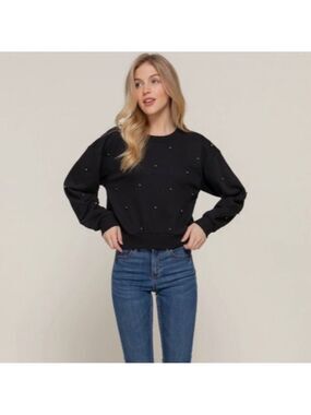 Pearl Studded Sweatshirt